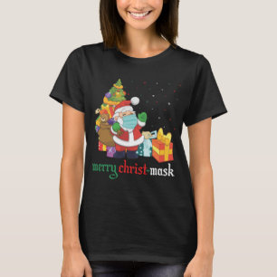Fröhliches Christ-Mask-Shirt, Weihnachten feierlic T-Shirt