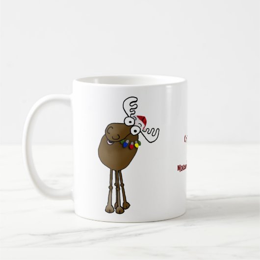 Fröhliches Christmoose! Kaffeetasse (Links)