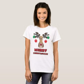 Fröhliches Christmoose! T-Shirt (Vorne ganz)