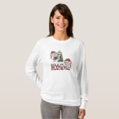 Fröhliches Christmouse mit Baum T-Shirt (Vorne ganz)