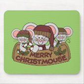 Fröhliches Christmouse Mousepad (Vorne)