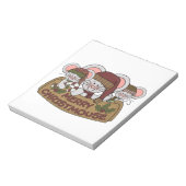 Fröhliches Christmouse Notizblock (Rotiert)