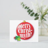 Fröhliches Christmyth! Feiertagspostkarte (Stehend Vorderseite)