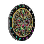 Fröhliches Clowgefecht mit Dartboard aus der Roten Dartscheibe (Vorderseite Links)