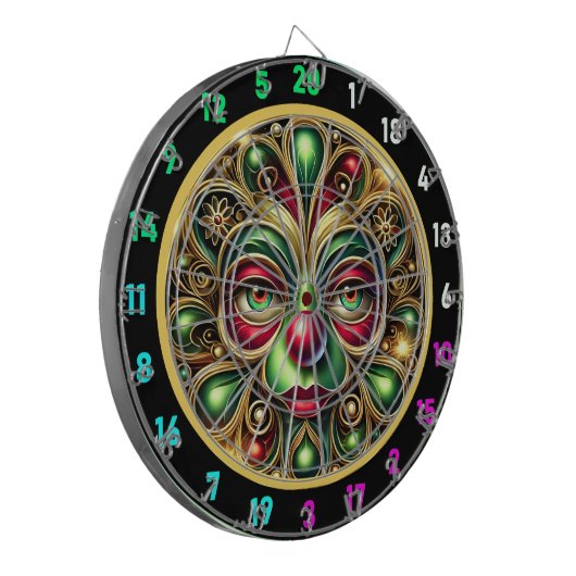 Fröhliches Clowgefecht mit Dartboard aus der Roten Dartscheibe (Vorderseite Links)