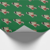 Fröhliches Corgi-WeihnachtsPackpapier Geschenkpapier (Ecke)