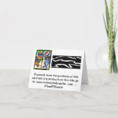 Fröhliches Cristmas Feiertagskarte (Rückseite)