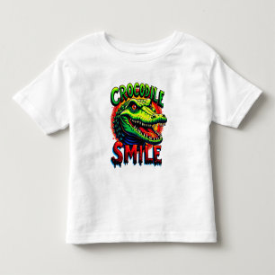 "Fröhliches Crocodile Lächeln - Spaß und Whimsical Kleinkind T-shirt