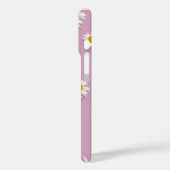 Fröhliches Daisy-Muster auf rosa Hintergrund Case-Mate iPhone Hülle (Rückseite / Links)