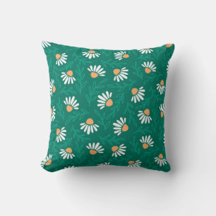 fröhliches Daisy Pattern Kissen