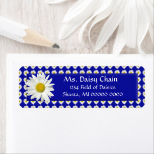 fröhliches Daisy Return Address Label