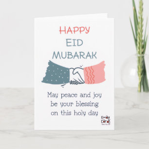 Fröhliches Eid - Handschlag Karte