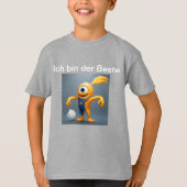 „Fröhliches Einaugenmonster mit Geisterfreund“ T-Shirt (Vorderseite)