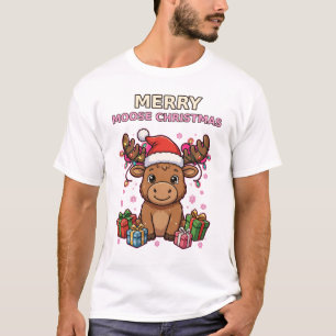 Fröhliches-Elch-Weihnachten Lustiger-Feiertags-Pul T-Shirt