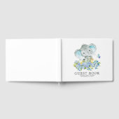 Fröhliches Elephant Baby Shower Gästebuch (Voll)