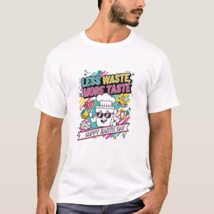 Fröhliches Erdtag-Chef-T-Shirt-Design T-Shirt