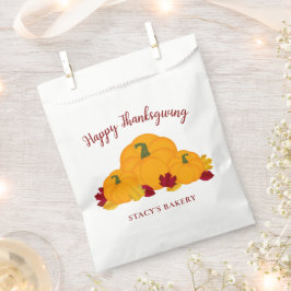 Fröhliches Erntedankfest Pumpkins & Blätter Geschenktütchen