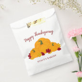 Fröhliches Erntedankfest Pumpkins & Blätter Geschenktütchen (Versiegelt)