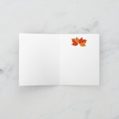 Fröhliches Erntedankpumpkin mit Hats und Blätter Einladung (Innenseite)