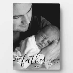 Fröhliches erstes Vatertags-Foto Dad Geschenk Fotoplatte