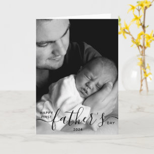 Fröhliches erstes Vatertags-Foto Dad Geschenk  Karte