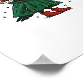 Fröhliches F-Caw-F Wesentlich Minimal Sauber Poster (Ecke)