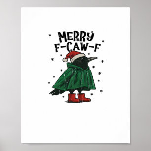 Fröhliches F-Caw-F Wesentlich Minimal Sauber Poster