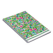 Fröhliches, farbenfrohes Sommerpattern botanische Notizblock (Rechte Seite)