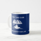 Fröhliches Father's Day Fishing Kaffeetasse (Vorderseite Links)
