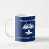 Fröhliches Father's Day Fishing Kaffeetasse (Links)
