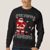 Fröhliches Fishmas Sankt Sweatshirt (Vorderseite)