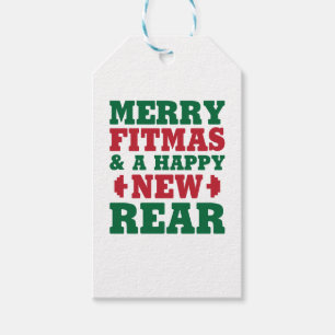 Fröhliches Fitmas Geschenkanhänger