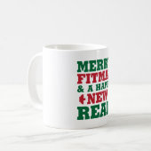 Fröhliches Fitmas Kaffeetasse (Vorderseite Links)