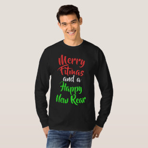 Fröhliches Fitmas und eine glückliche neue T-Shirt