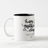 Fröhliches Foto zum Muttertag, benutzerdefinierter Zweifarbige Tasse (Links)