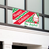 Fröhliches Frohes Fest Banner (Äußeres Gebäude)