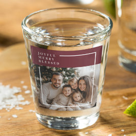 Fröhliches, Frohes, Gesegnetes Personalisiertes We Schnapsglas
