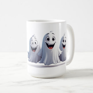 Fröhliches Geister-Trio teilt Halloween-Spaß heute Kaffeetasse