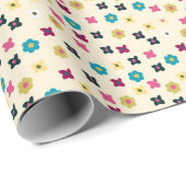 fröhliches gelb gepunktetes Muster Geschenkpapier (Rolleneckpunkt)