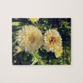 Fröhliches gelbes Blumenpuzzle. Puzzle (Horizontal)