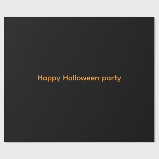 Fröhliches Geschenkpapier Halloween-Party  (Flach)