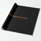 Fröhliches Geschenkpapier Halloween-Party  (Ungerollt)