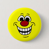 Fröhliches Gesicht Grumpey Button (Vorderseite)
