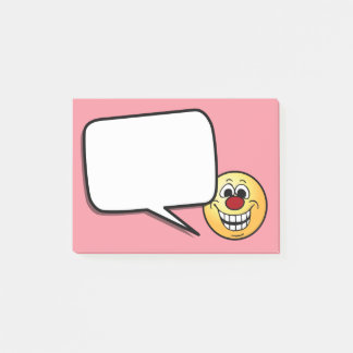 Fröhliches Gesicht Grumpey Post-it Klebezettel