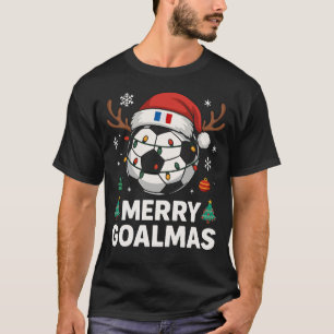 Fröhliches Goalmas Frankreich - Lustiger Fußball-W T-Shirt