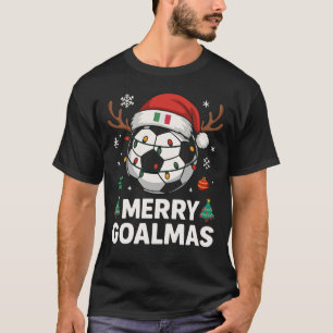Fröhliches Goalmas Italien - Lustiger Fußball-Weih T-Shirt