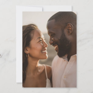 Fröhliches Goldenes Realistisches Foto Einladung