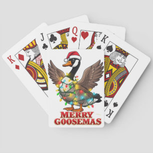 Fröhliches Goosemas Lustiges Weihnachtsgans Xmas  Spielkarten