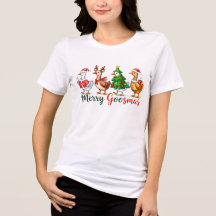 Fröhliches Goosmas Weihnachten Lustige Gans