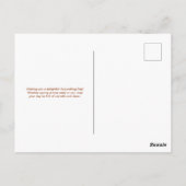 Fröhliches Groundhog mit Top Hat Postkarte (Rückseite)